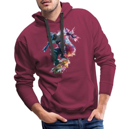 Skateboarding: Ride the Colors - Men's Premium Hoodie