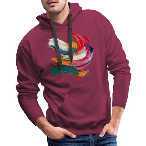 Colorful brushstrokes - Men's Premium Hoodie