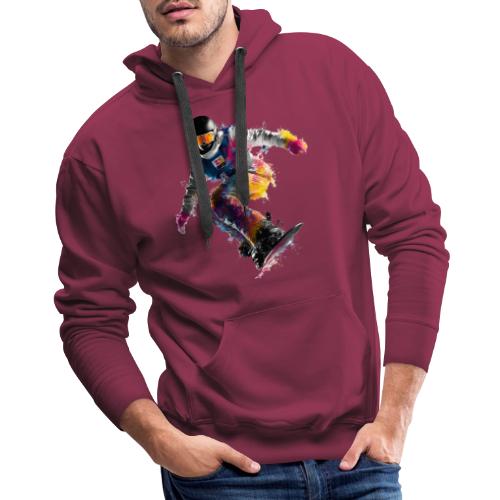 Snowboarding: Frozen Palette - Men's Premium Hoodie
