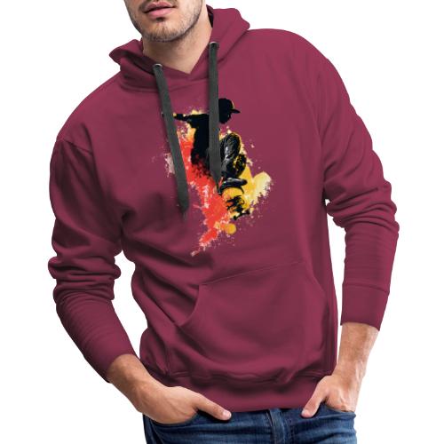 Skateboarding: Splash of Motion - Men's Premium Hoodie
