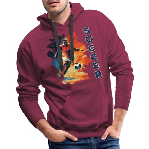 Soccer Action Pulse - Men's Premium Hoodie