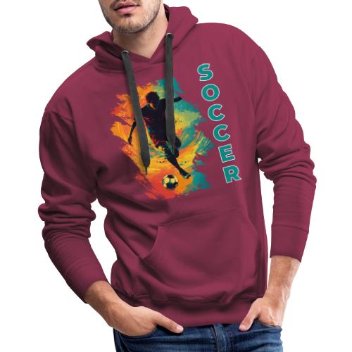 Soccer Hero Mode - Men's Premium Hoodie