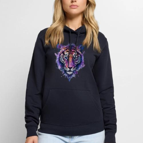 Mystic Violet Tiger - Men's Premium Hoodie
