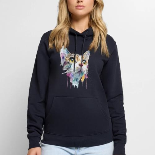 Chromatic Cat Splash - Men's Premium Hoodie