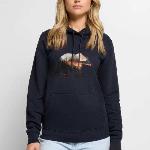 Canada Bear: fiery tones - Men's Premium Hoodie