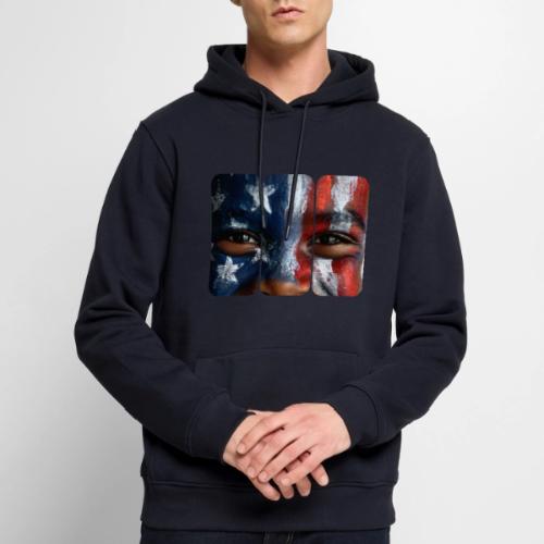 USA: Three Panels of Pride - Men's Premium Hoodie