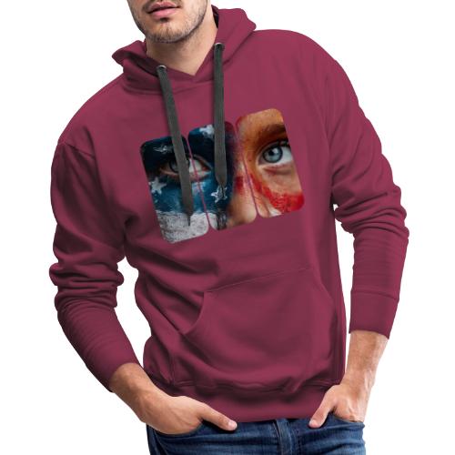 USA: Star-Spangled Glance - Men's Premium Hoodie