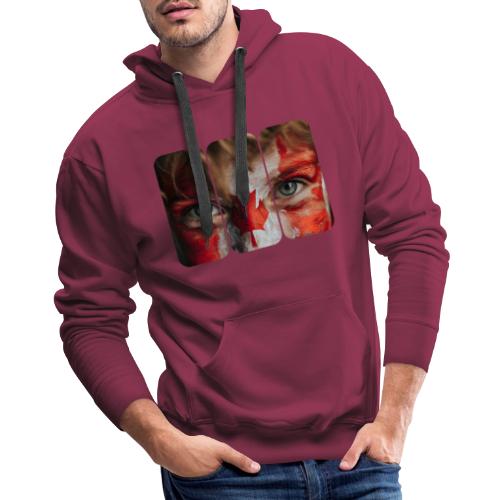 Canada: Maple Leaf Gaze - Men's Premium Hoodie