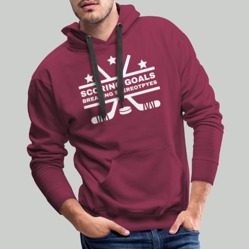SCORING GOALS, BREAKING STEREOTYPES - Men's Premium Hoodie