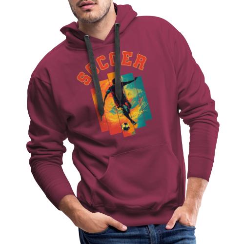 Soccer Heartbeat - Men's Premium Hoodie