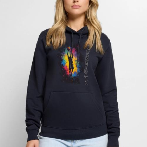 High Energy Basketball Paint Splatter Art - Men's Premium Hoodie