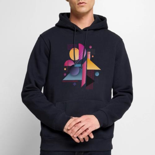 Color Pulse Geometry - Men's Premium Hoodie