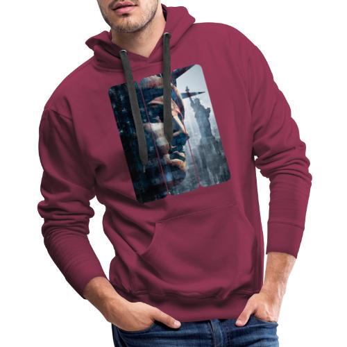 USA: Liberty in Three Visions - Men's Premium Hoodie