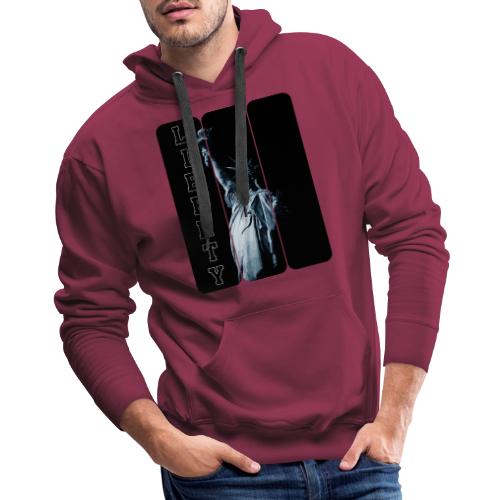 USA: Vertical Liberty - Men's Premium Hoodie