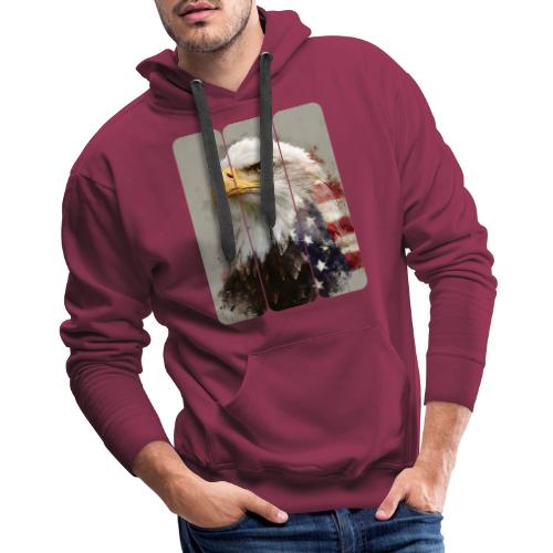 USA: Eagle of the Free - Men's Premium Hoodie