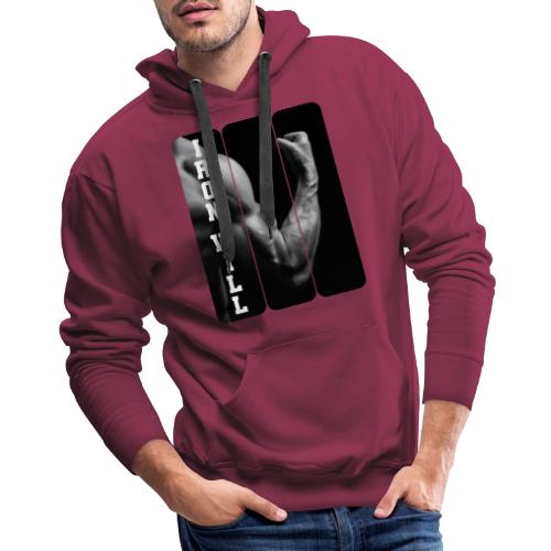 Bodybuilding: Iron Will - Men's Premium Hoodie