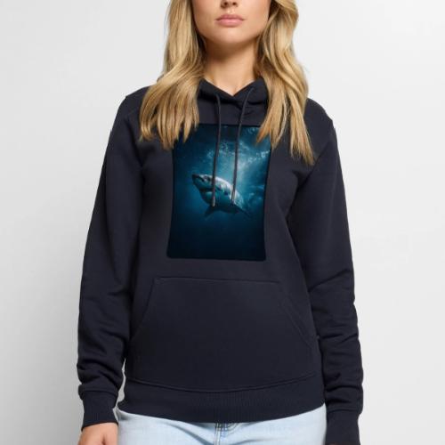 Great White Shark Ocean Design - Men's Premium Hoodie