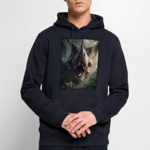 T Rex Jungle Roar Design - Men's Premium Hoodie