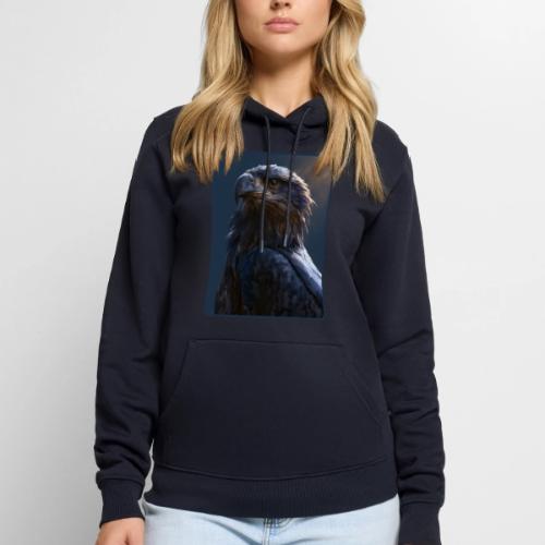 Majestic Eagle Cinematic Portrait Design - Men's Premium Hoodie