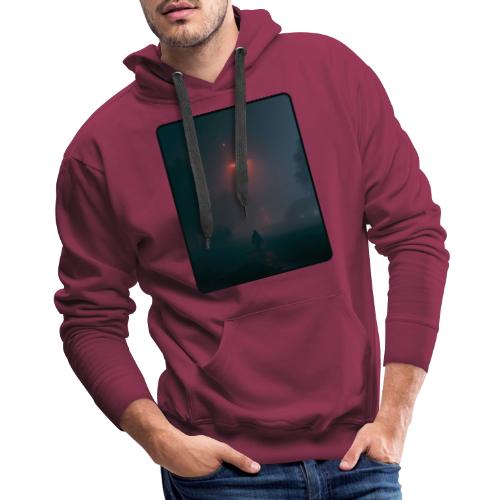 Mysterious UFO Encounter Design - Men's Premium Hoodie