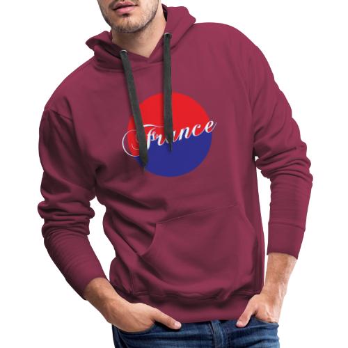 France Tricolore Circle - Men's Premium Hoodie