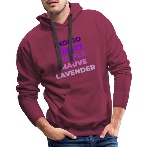 Shades of Purple - Men's Premium Hoodie