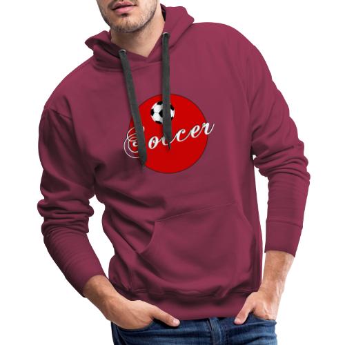 Soccer: Goal Circle - Men's Premium Hoodie