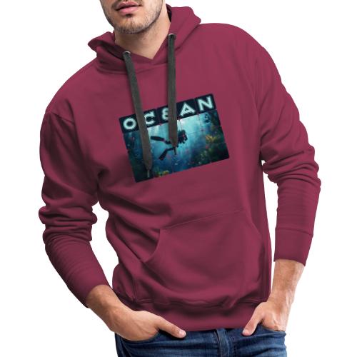 Ocean: Beneath the Blue - Men's Premium Hoodie