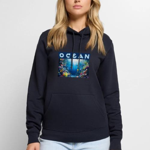 Ocean: Neon Reef Glow - Men's Premium Hoodie