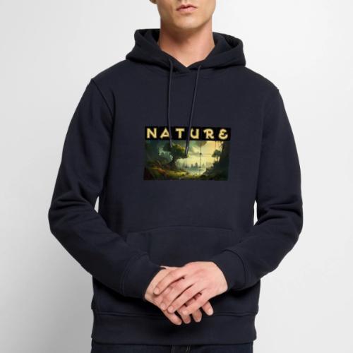 Whispers of Green Peaks - Men's Premium Hoodie