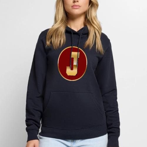 Letter J – Capital Varsity Alphabet Monogram - Men's Premium Hoodie