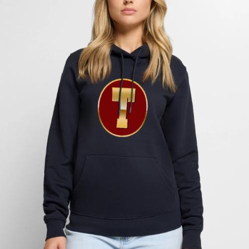 Letter T – Capital Varsity Alphabet Monogram - Men's Premium Hoodie