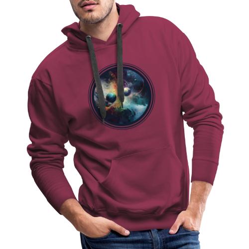 Chaotic Color Planets - Men's Premium Hoodie