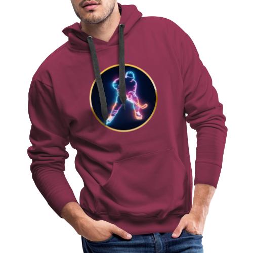 Golden Neon Hockey - Men's Premium Hoodie
