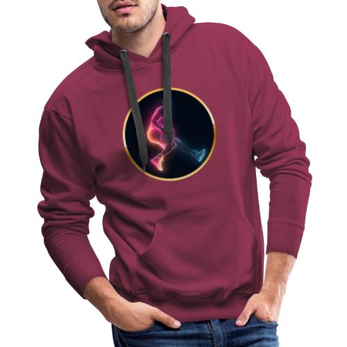 Basketball: Golden Court Glow - Men's Premium Hoodie