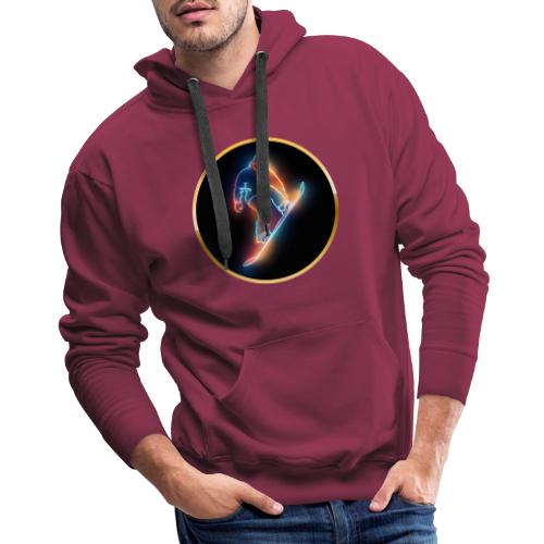 Golden Neon Snowboard - Men's Premium Hoodie