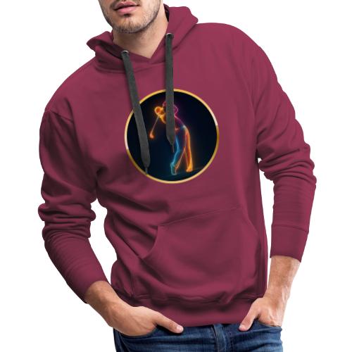 Neon Golf Motion - Men's Premium Hoodie