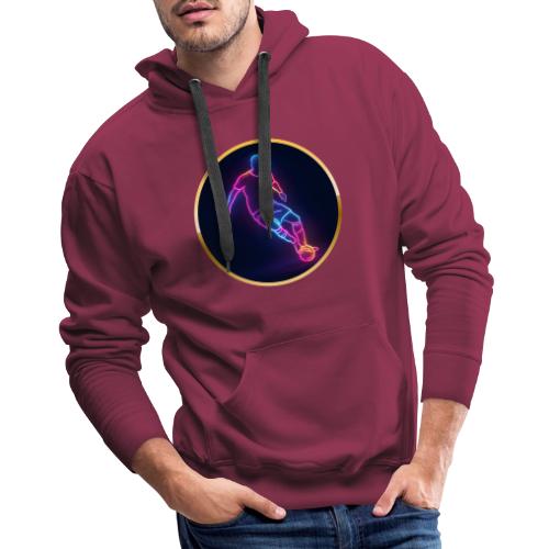 Soccer: Neon Golden Goal - Men's Premium Hoodie