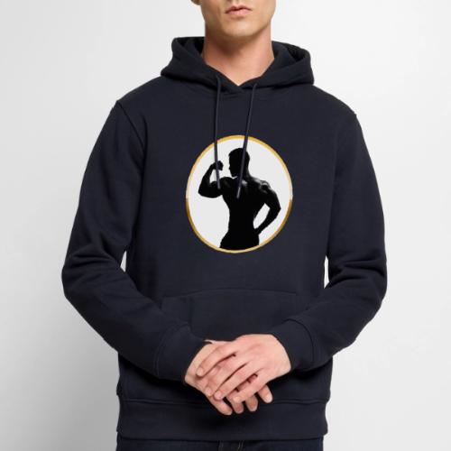 Bodybuilder: Classic Flex Emblem - Men's Premium Hoodie
