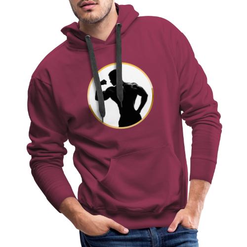 Bodybuilder: Classic Flex Emblem - Men's Premium Hoodie