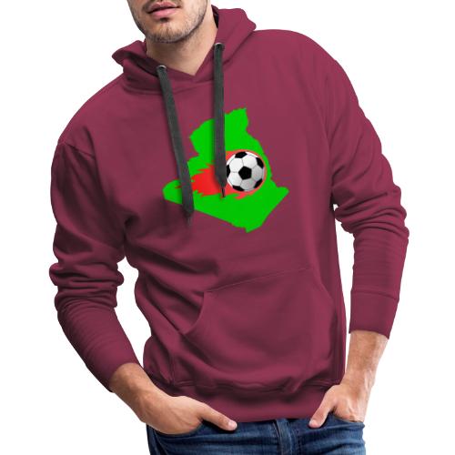 Algerian Football Fire - Men's Premium Hoodie