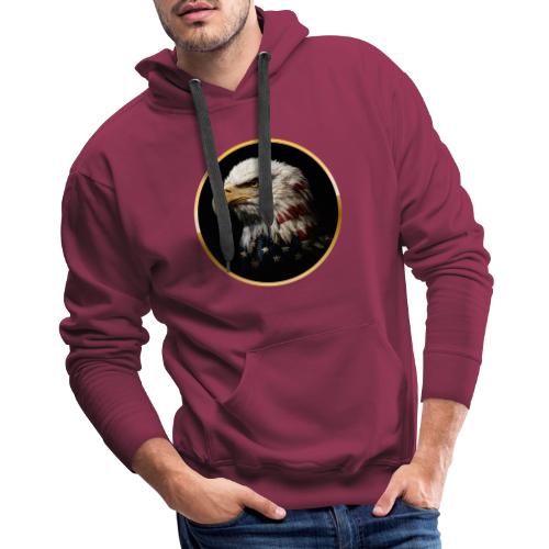 America: Golden Freedom Crest - Men's Premium Hoodie