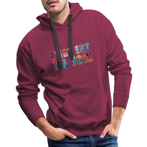 Art is my voice - Men's Premium Hoodie