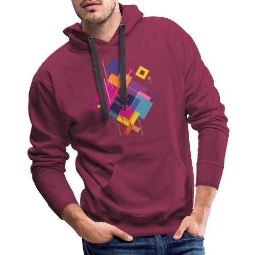 Vibrant Geometry - Men's Premium Hoodie