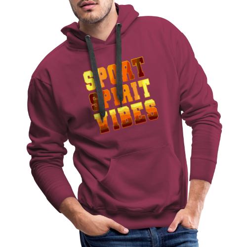 Sport Spirit Vibes Gradient - Men's Premium Hoodie