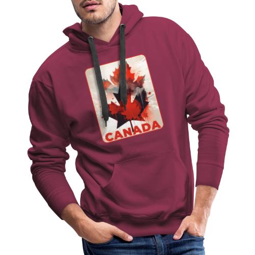 Canada Inked Leaf - Men's Premium Hoodie