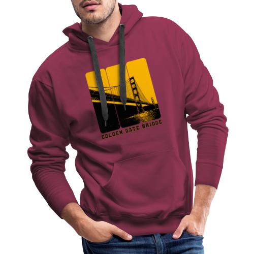 Golden Gate Bold Icon - Men's Premium Hoodie