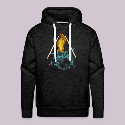Drums on Fire - Men's Premium Hoodie