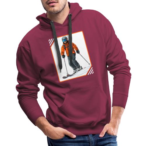 Skiing Thrill Ride - Men's Premium Hoodie