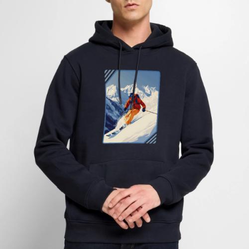 Mountain Skiing Vibes - Men's Premium Hoodie